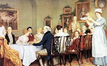 Regency Christmas dinner
